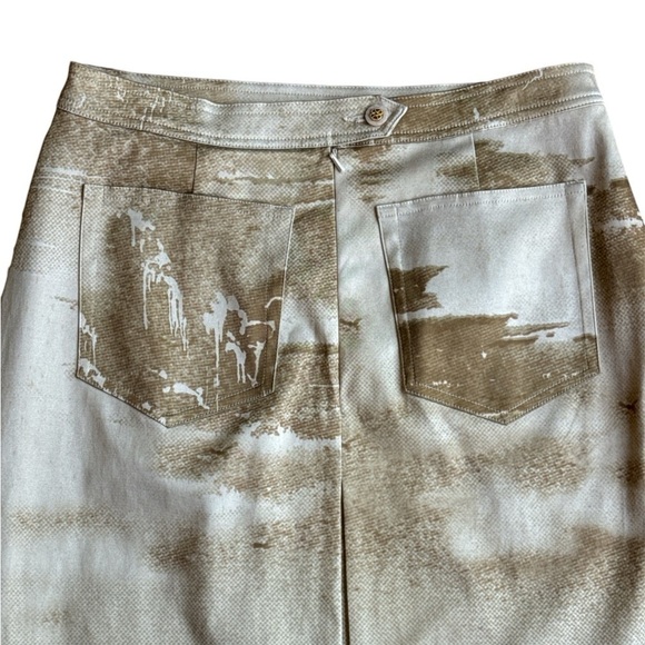 VINTAGE Leslie Monte-Carlo Ankle Length Midi Skirt Embroidered Pleated Sz 6 - Picture 6 of 14